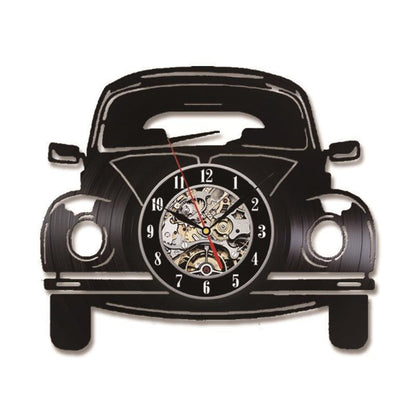 Classical Car Circular Hollow Vinyl Record Wall Clock 🇨🇳