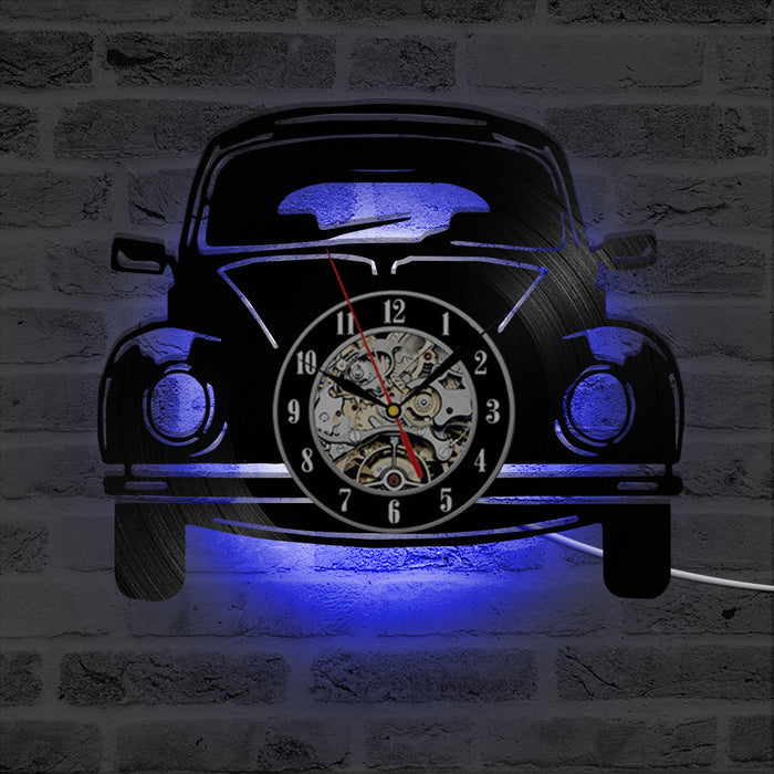Classical Car Circular Hollow Vinyl Record Wall Clock 🇨🇳