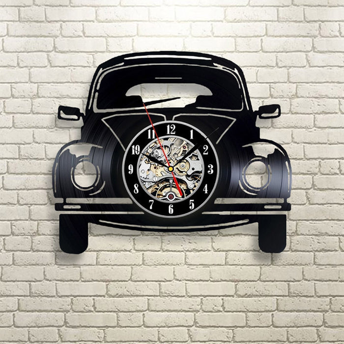 Classical Car Circular Hollow Vinyl Record Wall Clock 🇨🇳