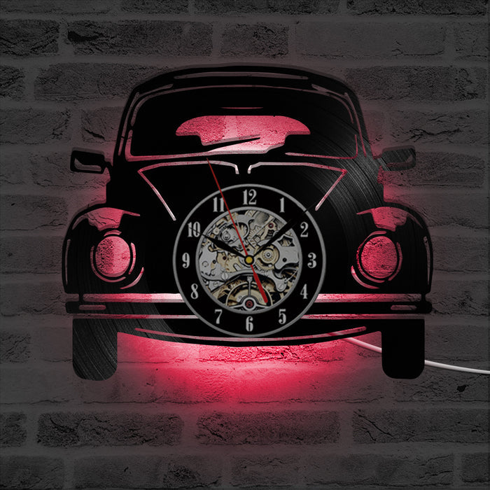 Classical Car Circular Hollow Vinyl Record Wall Clock 🇨🇳