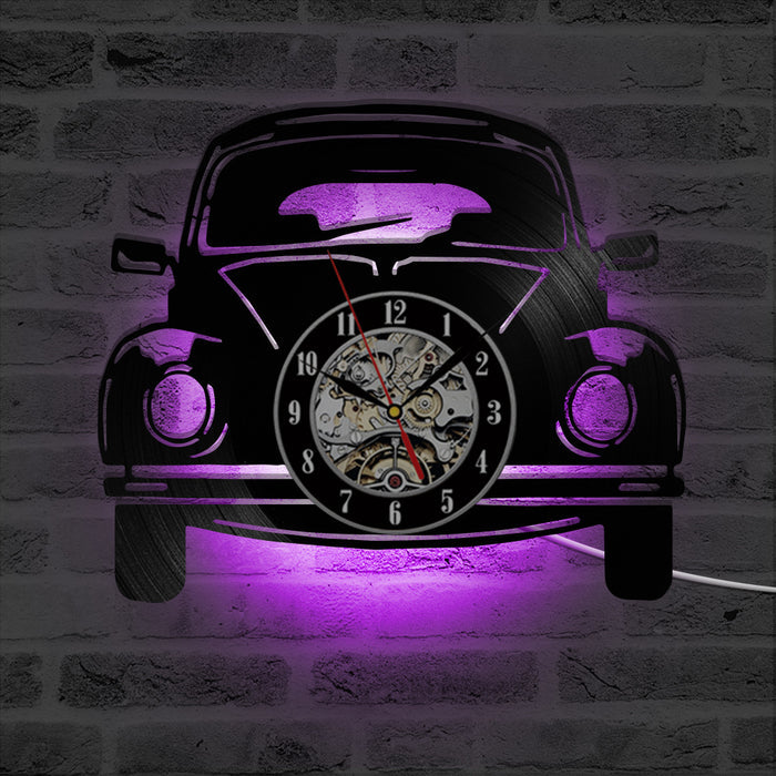 Classical Car Circular Hollow Vinyl Record Wall Clock 🇨🇳