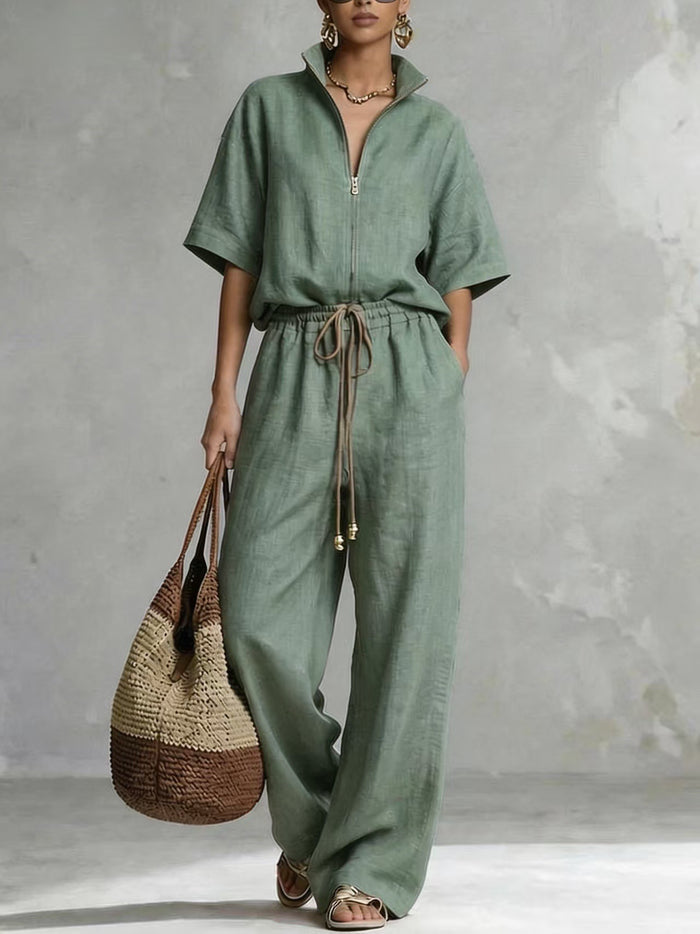 Cleo™ Relaxed Wide-Leg Co-Ord Set