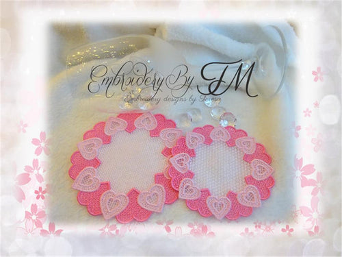 Coaster with hearts / two sizes