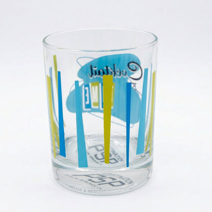Cocktail Time Old Fashioned Glass Set of 4 - 14 oz Blue Green