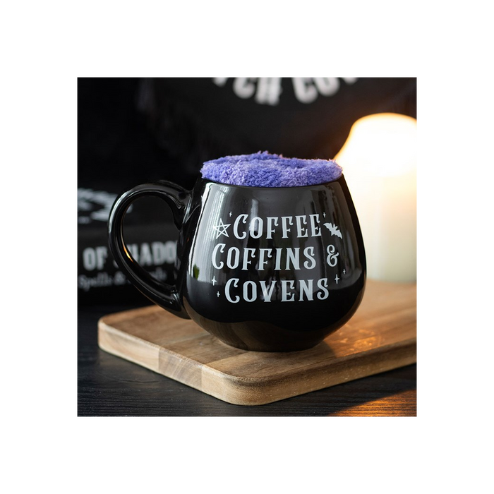 Coffee, Coffins & Covens Mug and Socks Set 🇬🇧
