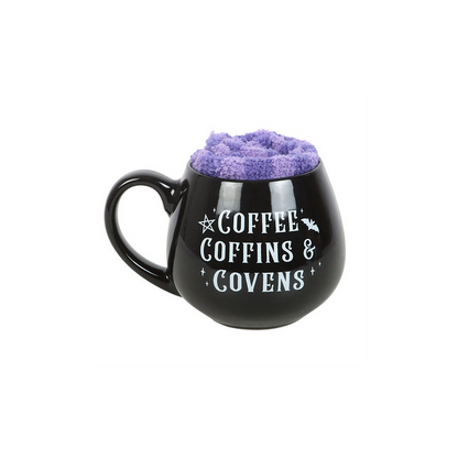 Coffee, Coffins & Covens Mug and Socks Set 🇬🇧