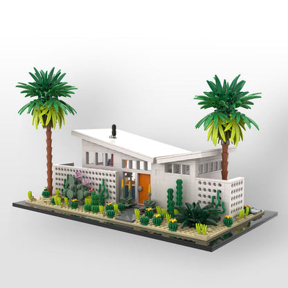 Collector's Series Palm Springs Midcentury Butterfly House Interlocking Brick Set