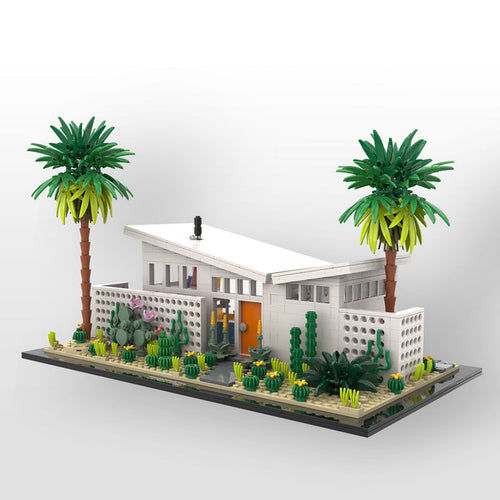 Collector's Series Palm Springs Midcentury Butterfly House Interlocking Brick Set