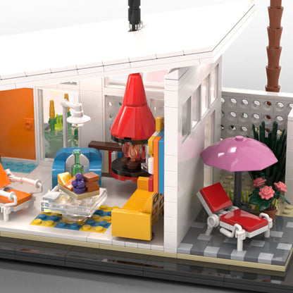 Collector's Series Palm Springs Midcentury Butterfly House Interlocking Brick Set
