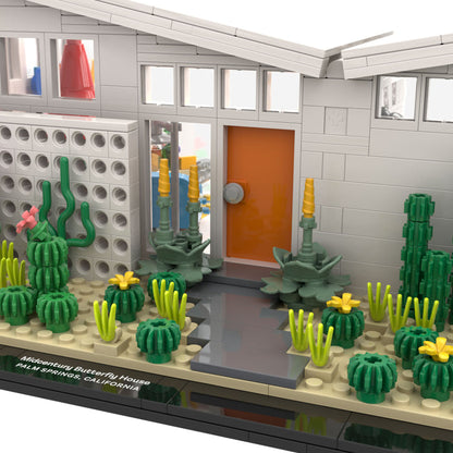 Collector's Series Palm Springs Midcentury Butterfly House Interlocking Brick Set