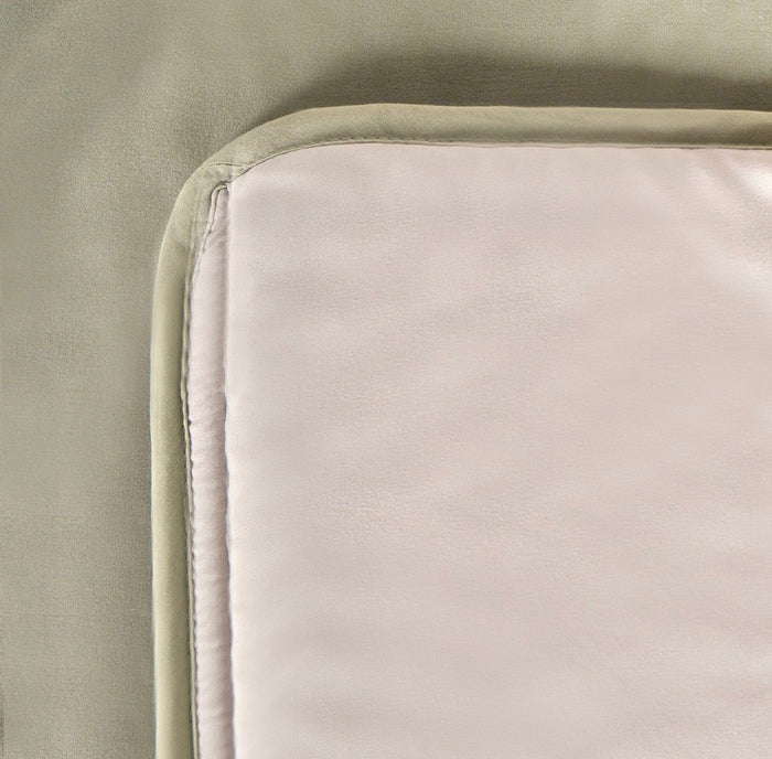 Coverless 10.5 Tog Reversible Duvet & Pillowcase - Sage/Natural 🇬🇧