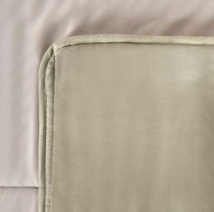 Coverless 10.5 Tog Reversible Duvet & Pillowcase - Sage/Natural 🇬🇧