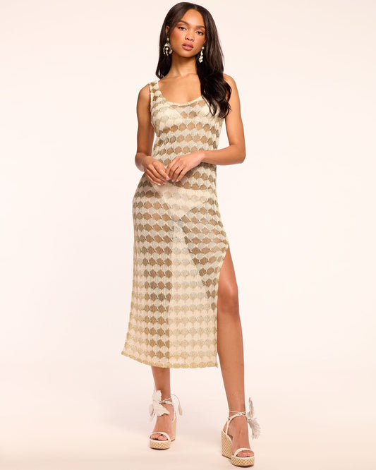 Angely Crochet Coverup Midi Dress