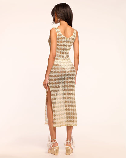 Angely Crochet Coverup Midi Dress