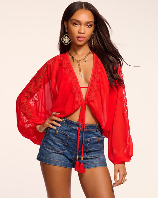 Ange Embellished Coverup Top