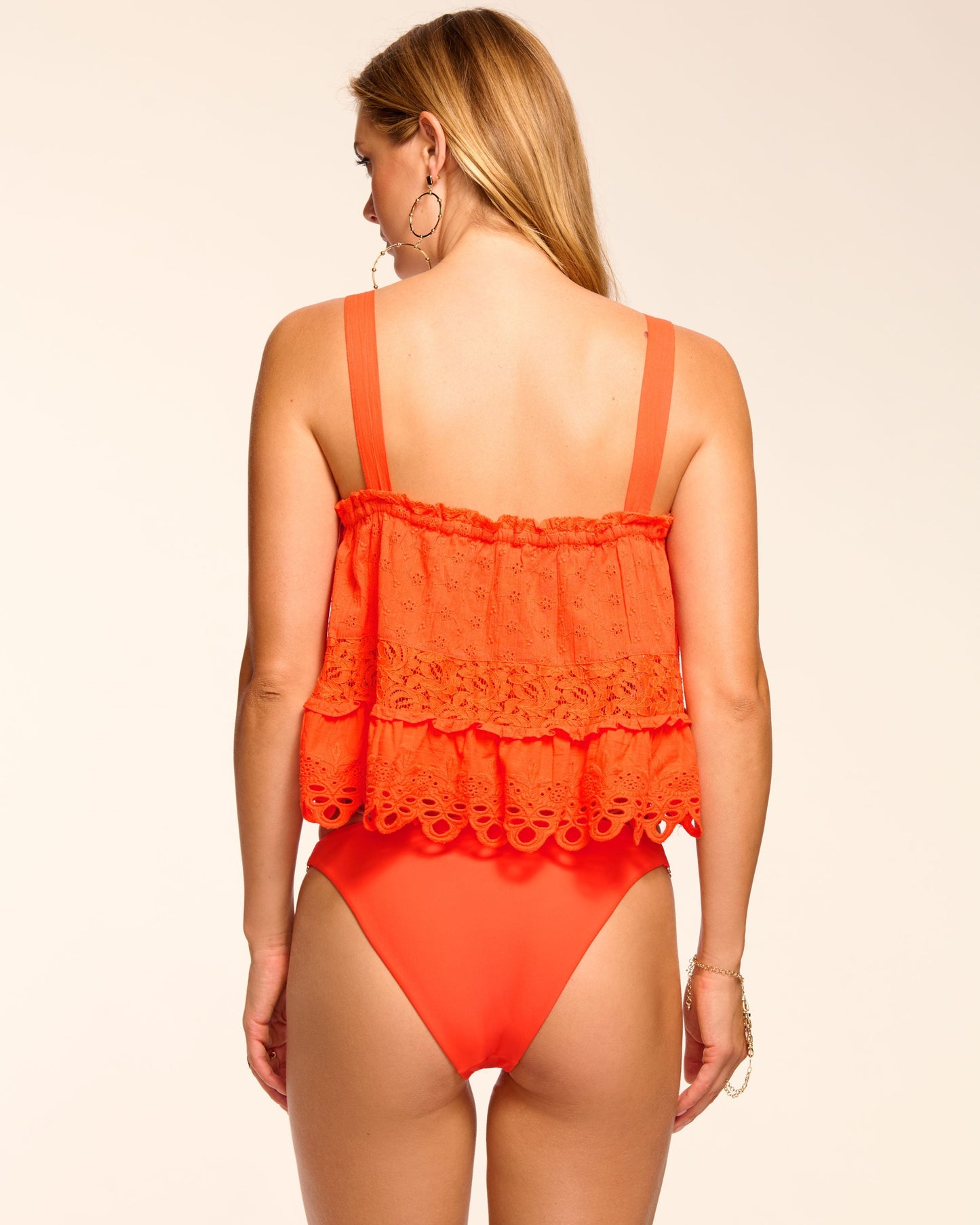 Amina Cotton Eyelet Coverup Top