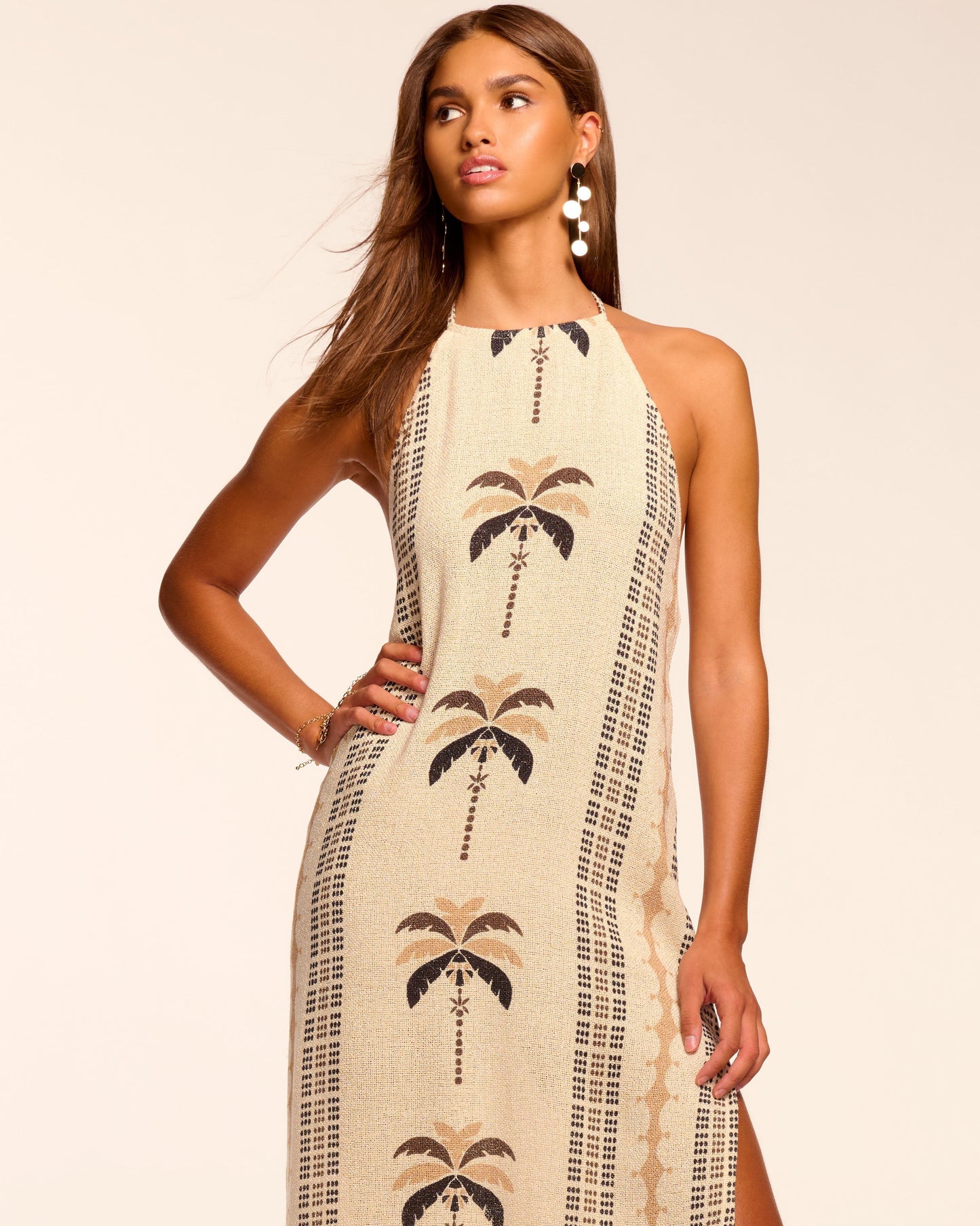 Gardenia Halter Coverup Midi Dress