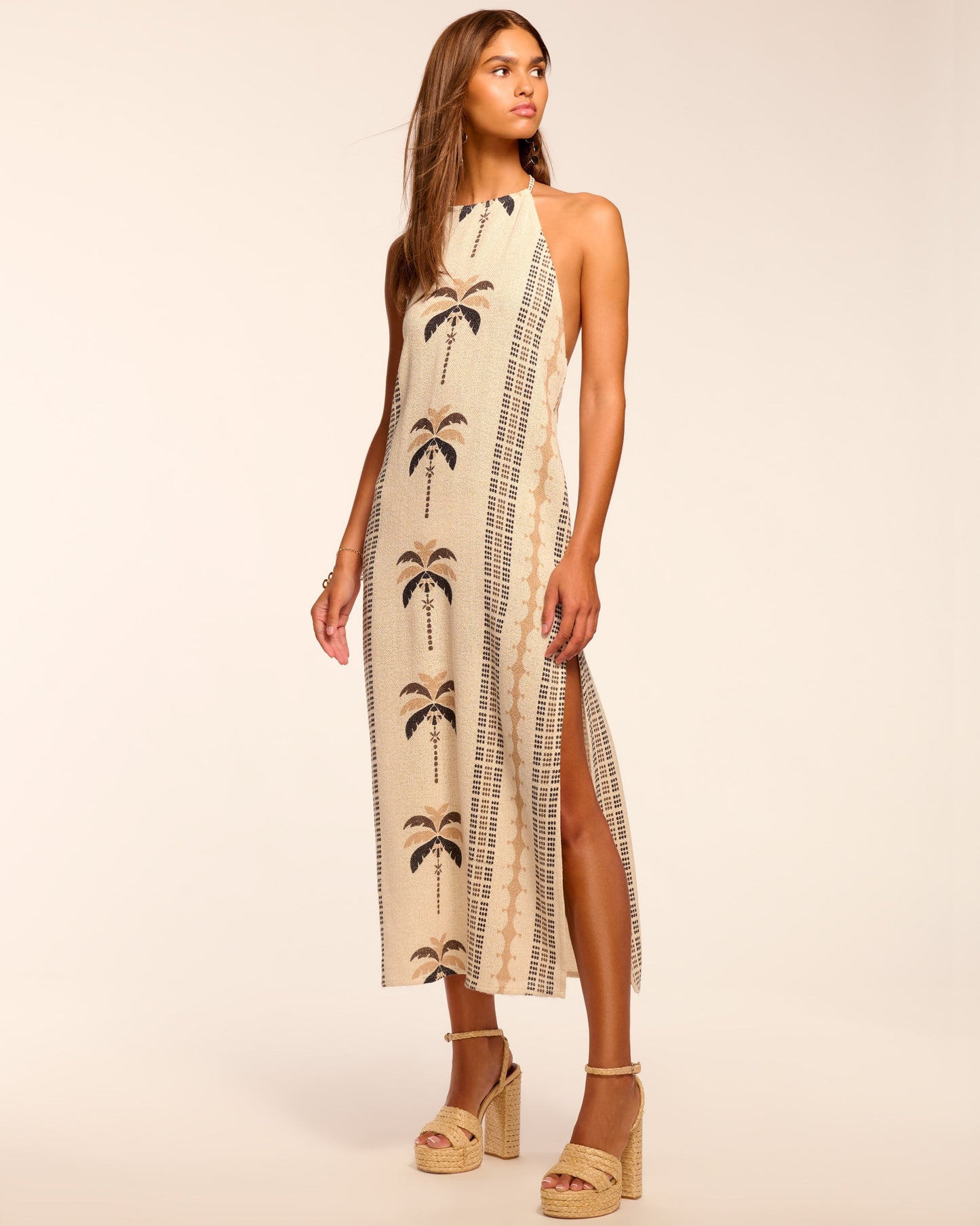 Gardenia Halter Coverup Midi Dress