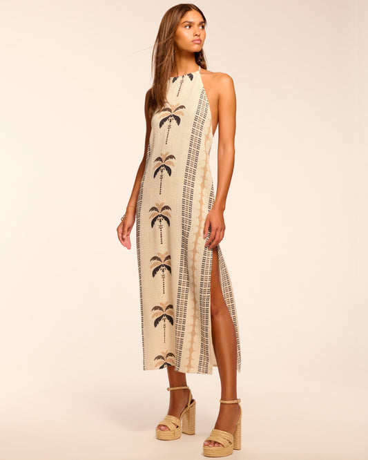 Gardenia Halter Coverup Midi Dress