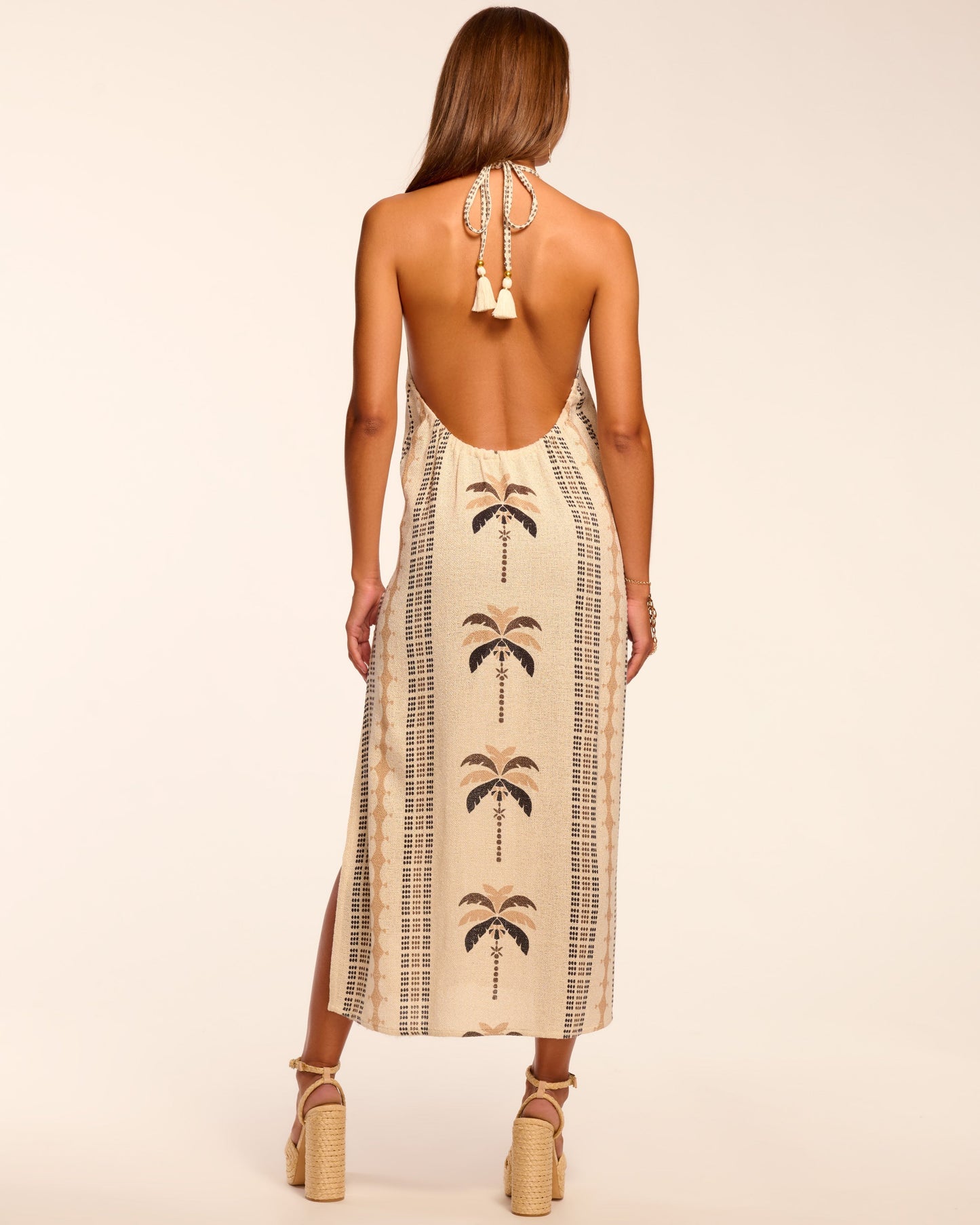 Gardenia Halter Coverup Midi Dress