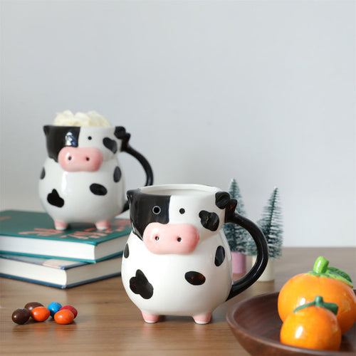 Cow Ceramic Cup Novelty Cow Shape 3d 🇨🇳