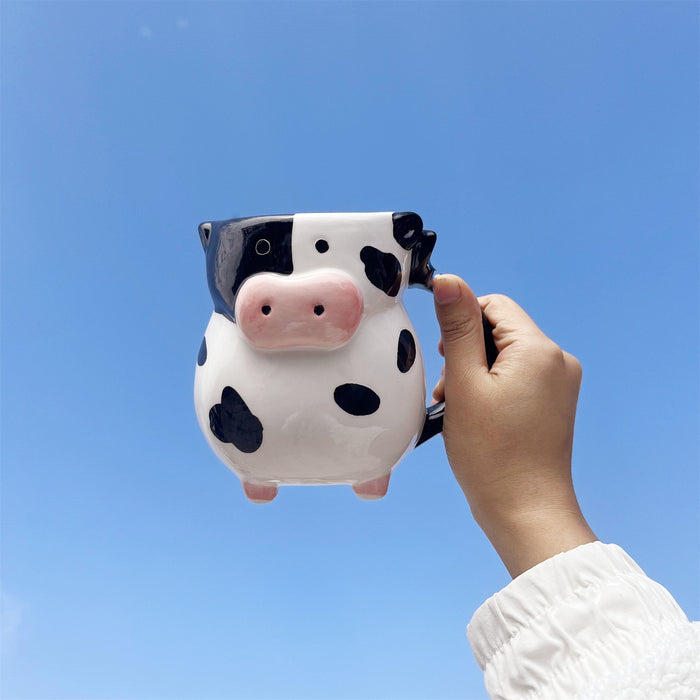 Cow Ceramic Cup Novelty Cow Shape 3d 🇨🇳