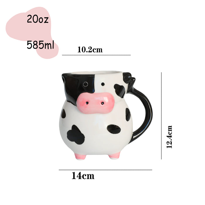Cow Ceramic Cup Novelty Cow Shape 3d 🇨🇳