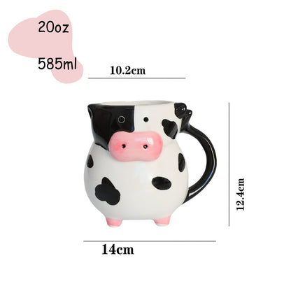 Cow Ceramic Cup Novelty Cow Shape 3d 🇨🇳
