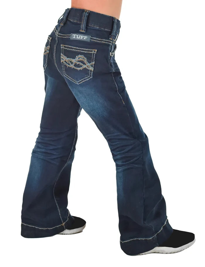 Cowgirl Tuff Girls Pull-on Dark DFMI Trouser