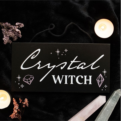 Crystal Witch Hanging Sign 🇬🇧