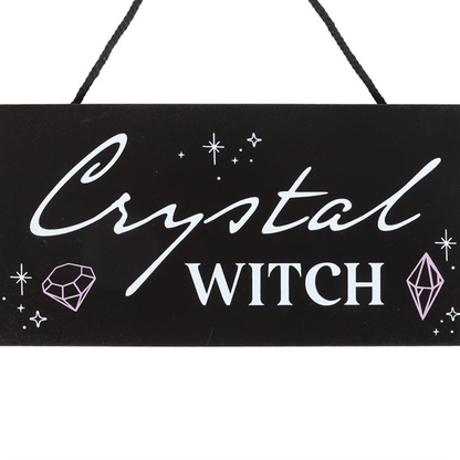 Crystal Witch Hanging Sign 🇬🇧