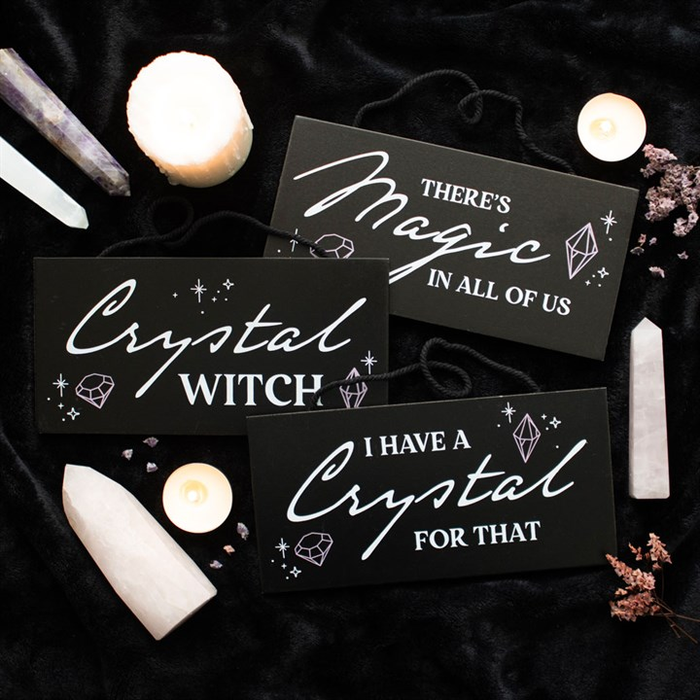 Crystal Witch Hanging Sign 🇬🇧