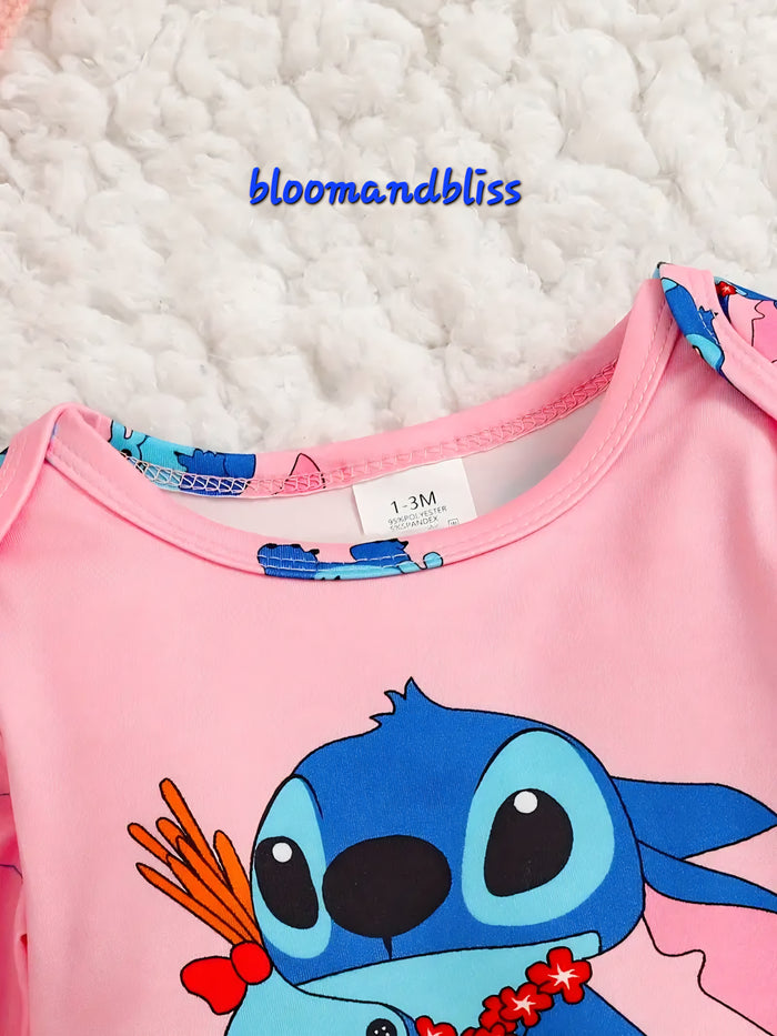 Cute cartoon baby Bodysuit and pants set 🇨🇳