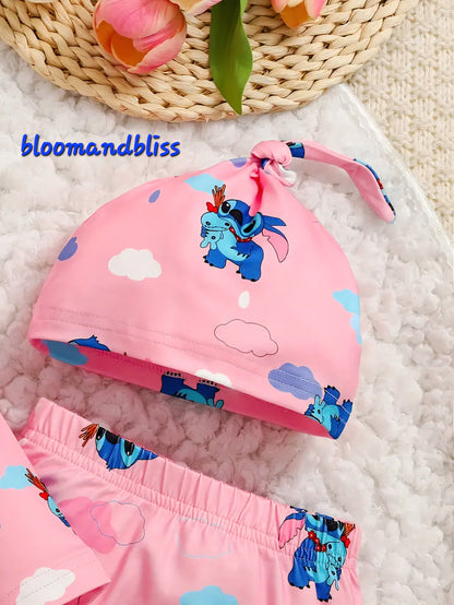 Cute cartoon baby Bodysuit and pants set 🇨🇳