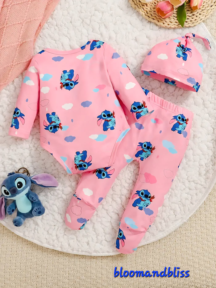 Cute cartoon baby Bodysuit and pants set 🇨🇳