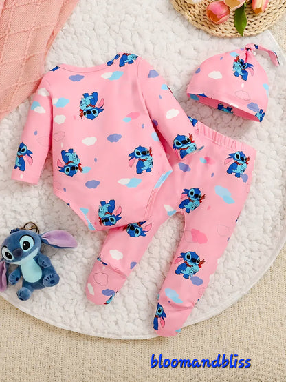 Cute cartoon baby Bodysuit and pants set 🇨🇳