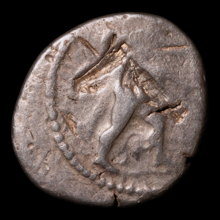 Cyprus, City of Kition, Azbaal, AR Stater, Heracles & Lion - c. 449 to 420 BCE - Greek World