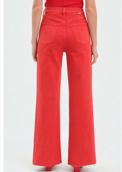 Daze Cherry Cherry Farout High Rise Wide Leg