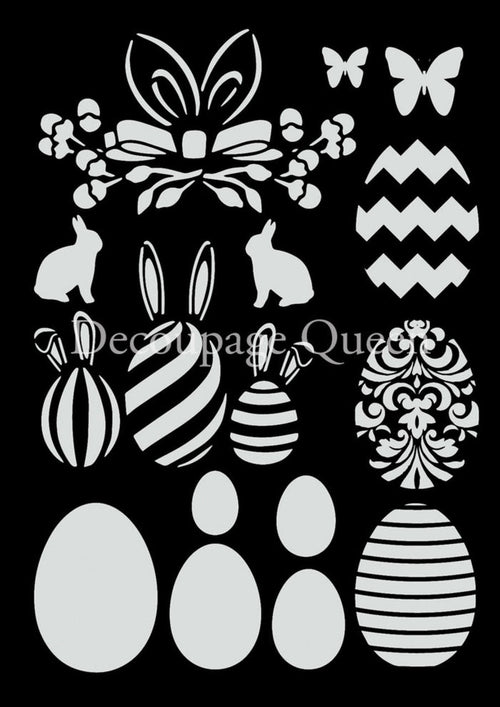 Decoupage Queen Easter Bundle Stencil, 0024