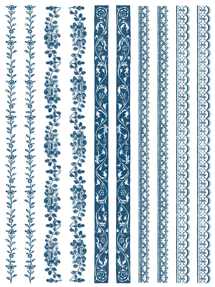 Delft Traditions Azure Paint Inlay by IOD, Iron Orchid Designs 5