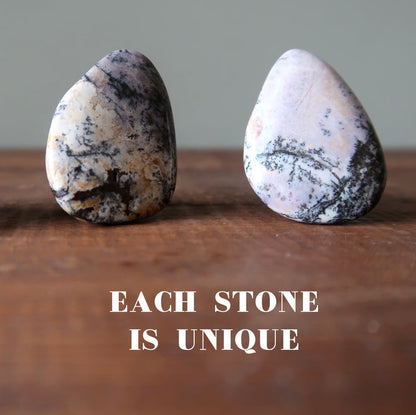 two dendritic jasper rings showing each stone is unique