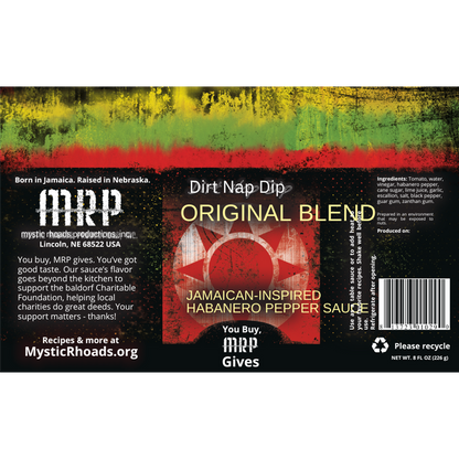 Dirt Nap Dip Original Blend Hot Sauce | 8 oz | Mystic Rhoads Productions