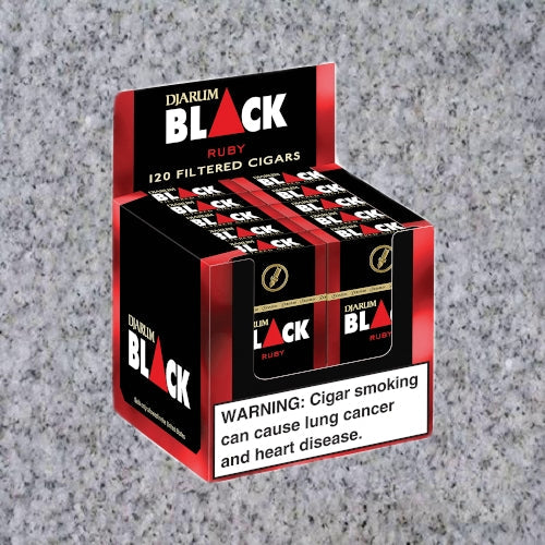 Djarum: RUBY BLACK CHERRY FILTERED CIGARS (3.5" x 20)