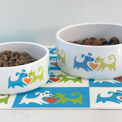 Dog and Cat Ceramic Pet Dish Large