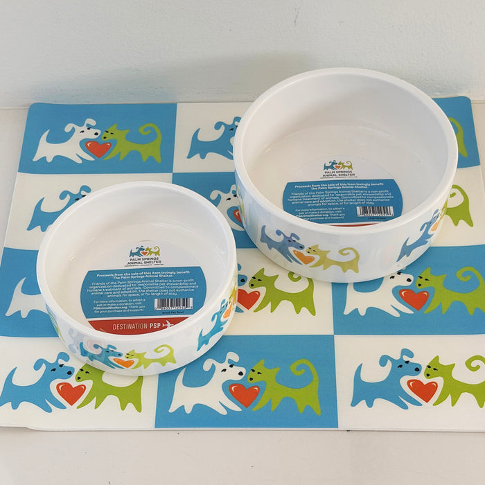 Dog and Cat Ceramic Pet Dish Large