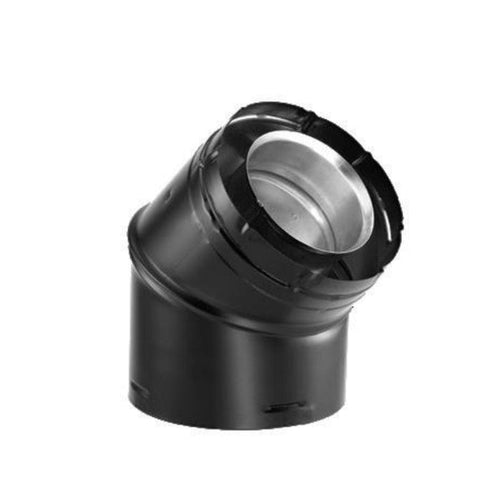 Duravent 5" x 8" DirectVent Pro  Elbow (black) | 58DVA-E45B