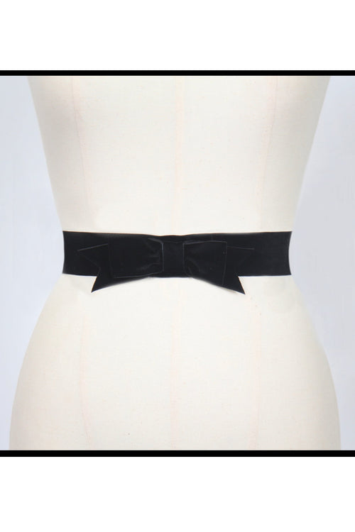 D'Amour Follies Bow Belt (Black)