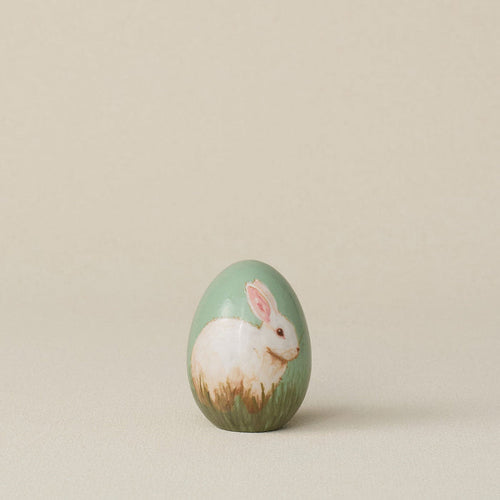 Handcrafted ceramic egg by Rookwood Pottery