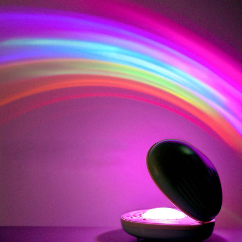 Egg-Shaped Table Lamp Rainbow Projection Lamp LED Color Night Light 3 Modes Projector 🇨🇳