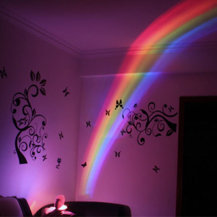 Egg-Shaped Table Lamp Rainbow Projection Lamp LED Color Night Light 3 Modes Projector 🇨🇳